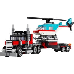 Lego Creator Ciężarówka z platformą i helikopterem 31146