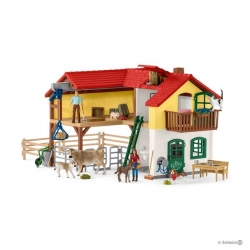 Schleich Farm World Dom wiejski ze stajnią i zwierzętami 42407