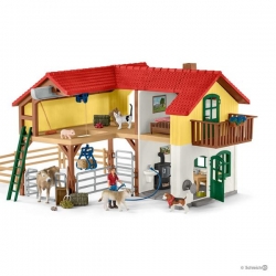 Schleich Farm World Dom wiejski ze stajnią i zwierzętami 42407