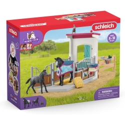 Schleich Horse Club Boks dla koni z klaczą i źrebakiem 42611