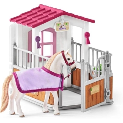 Schleich Horse Club Boks stajenny z klaczą rasy Lusitano 42368