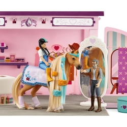 Schleich Horse Club Rozkładany sklepik dla koni z włosami 42587
