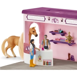 Schleich Horse Club Rozkładany sklepik dla koni z włosami 42587