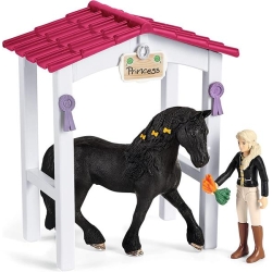 Schleich Horse Club Zagroda dla koni Tori i Princess 42437